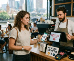 Australia bitcoin platby