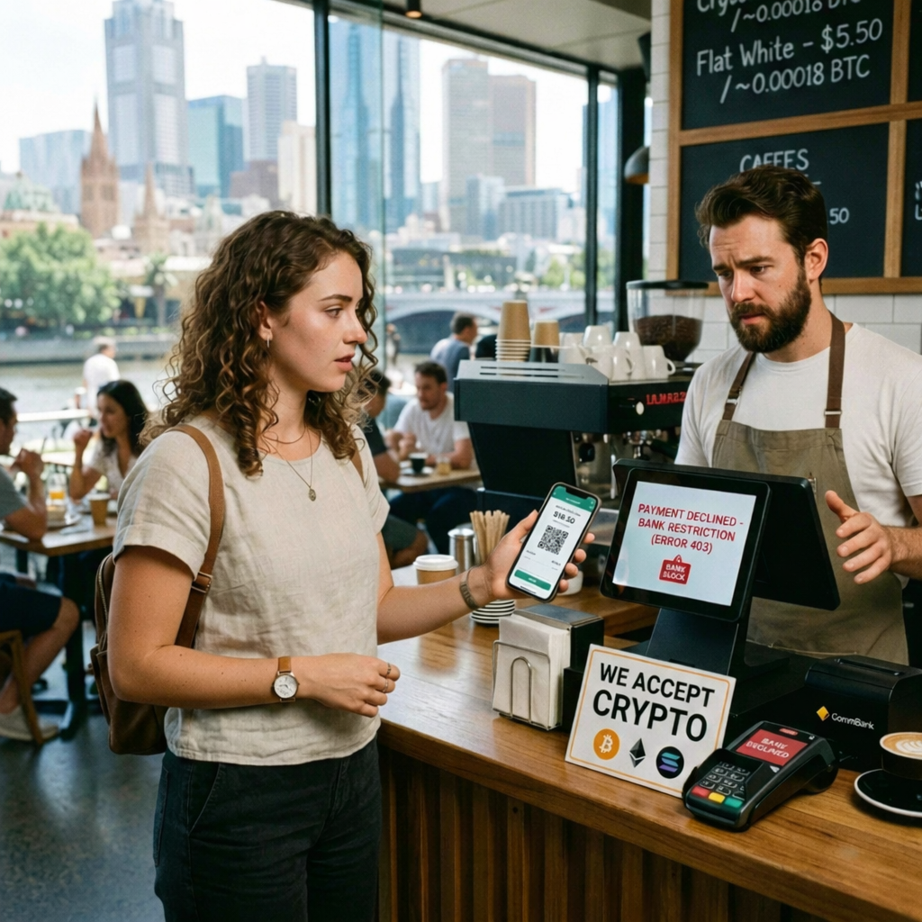 Australia bitcoin platby