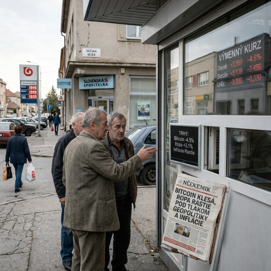 Bitcoin klesa, cena ropy stupa, inflacia rastie